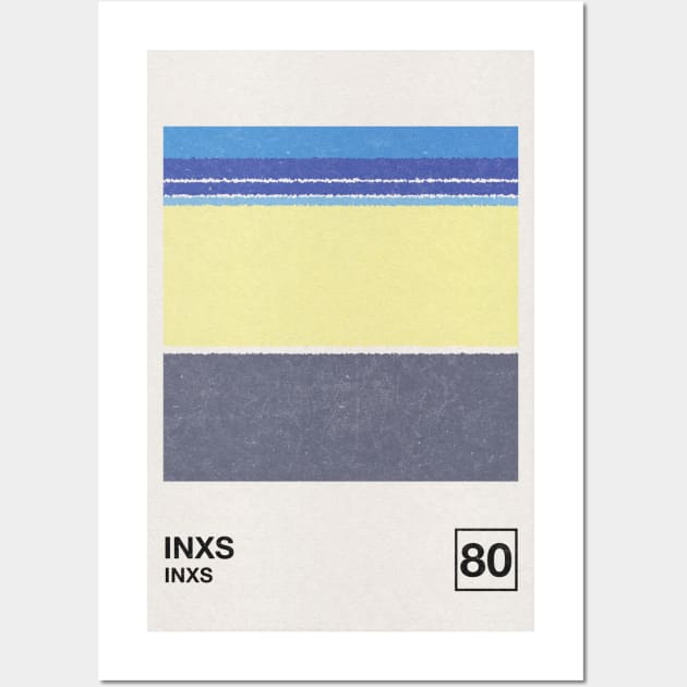 INXS / Minimalist Style Graphic Artwork Poster Design Wall Art by saudade